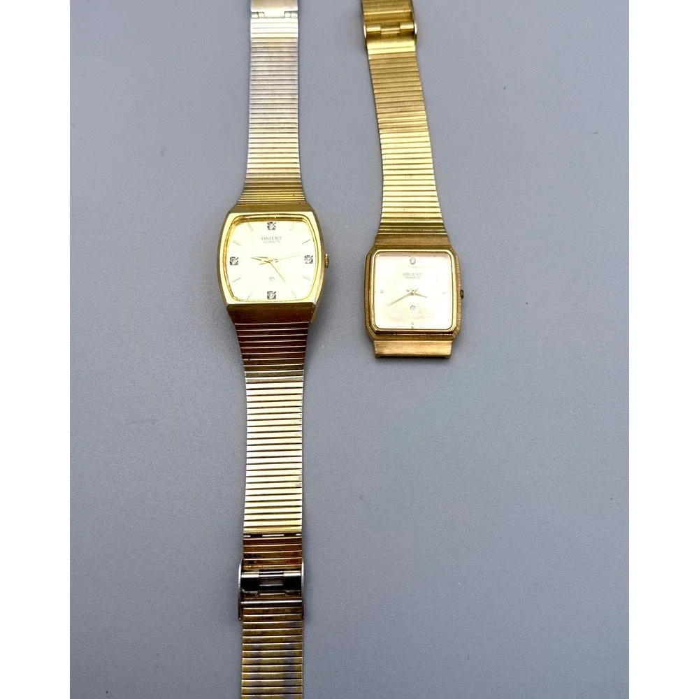 Lot of 2 Vintage Orient Watches D3510 D3511 Repair Restoration Parts